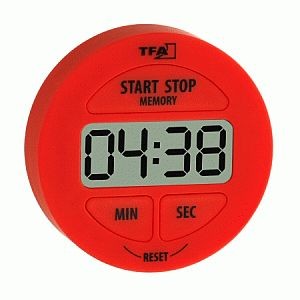 TFA-Digitális percjelző és stopperóra, piros  (010432205)